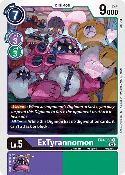 ExTyrannomon EX3-060 Crop image Wallpaper