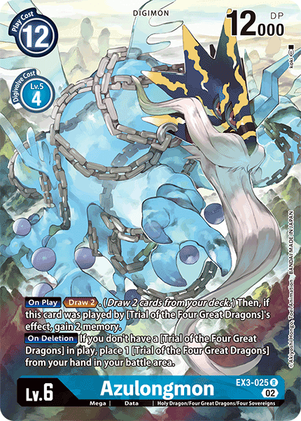 Azulongmon EX3-025 Full hd image