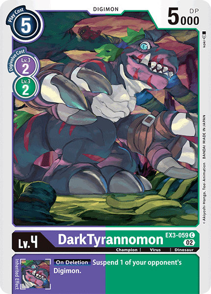 DarkTyrannomon EX3-059 Full hd image