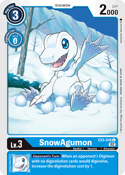 SnowAgumon EX3-016 Full hd image