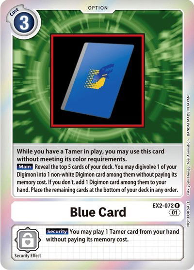 Blue Card Crop image Wallpaper