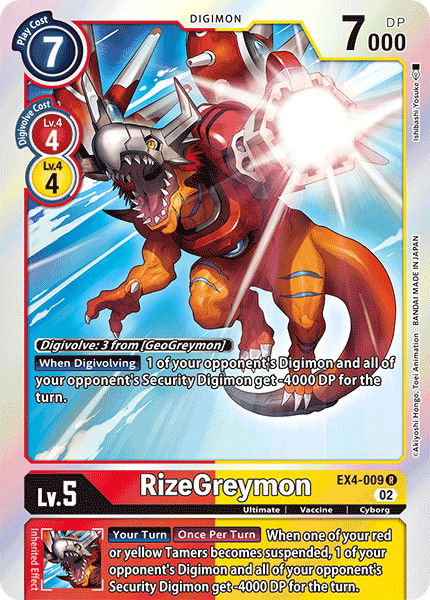 RizeGreymon EX4-009 Crop image Wallpaper