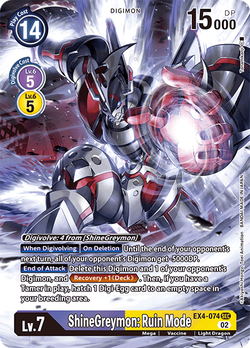 ShineGreymon: Ruin Mode EX4-074 image