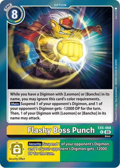 Flashy Boss Punch Crop image Wallpaper