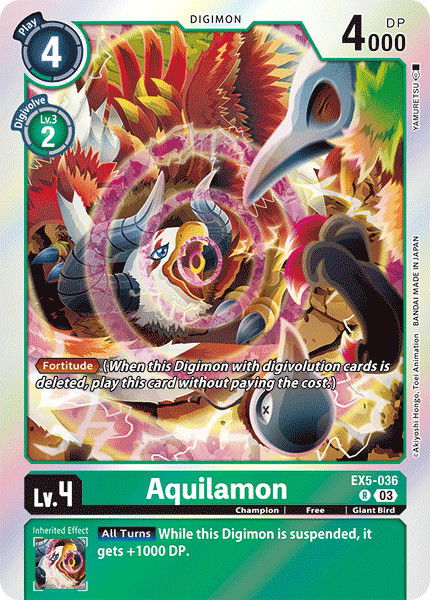 Aquilamon EX5-036 Crop image Wallpaper