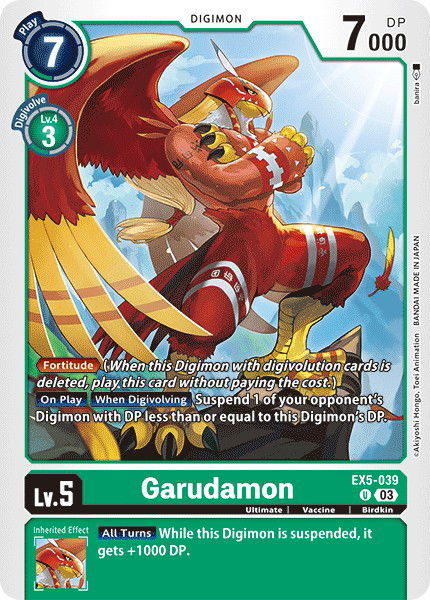 Garudamon EX5-039 Crop image Wallpaper