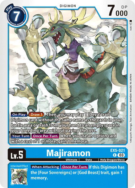 Majiramon EX5-021 Crop image Wallpaper