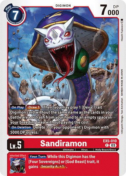 Sandiramon EX5-010 Crop image Wallpaper