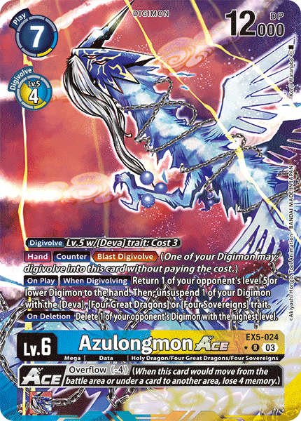 Azulongmon ACE EX5-024 Full hd image