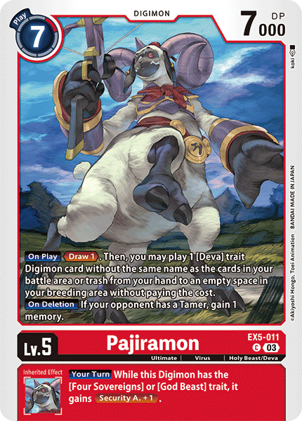 Pajiramon EX5-011 Full hd image