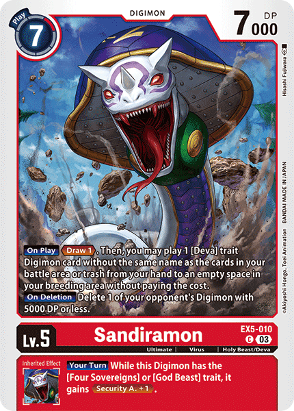 Sandiramon EX5-010 Full hd image