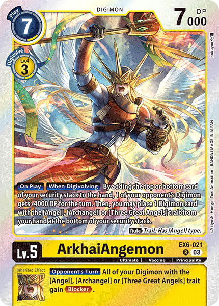 ArkhaiAngemon EX6-021 Crop image Wallpaper