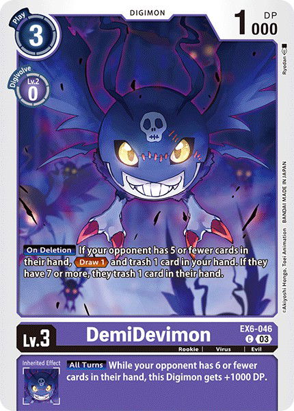 DemiDevimon EX6-046 Crop image Wallpaper