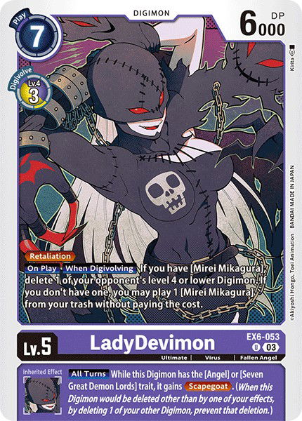 LadyDevimon EX6-053 Crop image Wallpaper