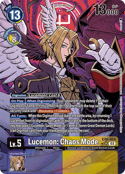 Lucemon: Chaos Mode EX6-054 Crop image Wallpaper