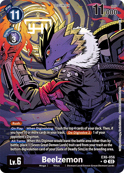 Beelzemon EX6-056 Full hd image