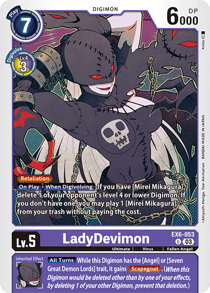 LadyDevimon EX6-053 Full hd image