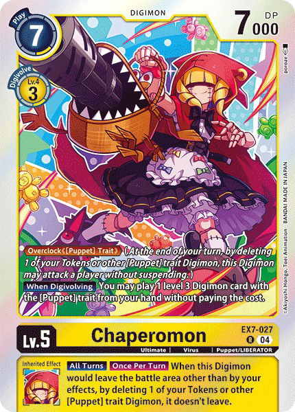 Chaperomon EX7-027 Crop image Wallpaper