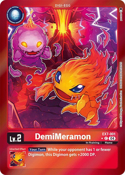 DemiMeramon EX7-001 Crop image Wallpaper