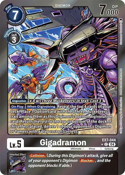 Gigadramon EX7-044 Crop image Wallpaper