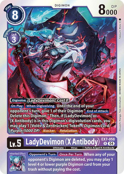 LadyDevimon (X Antibody) EX7-058 Crop image Wallpaper