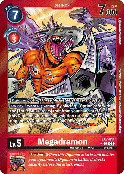 Megadramon EX7-011 Crop image Wallpaper