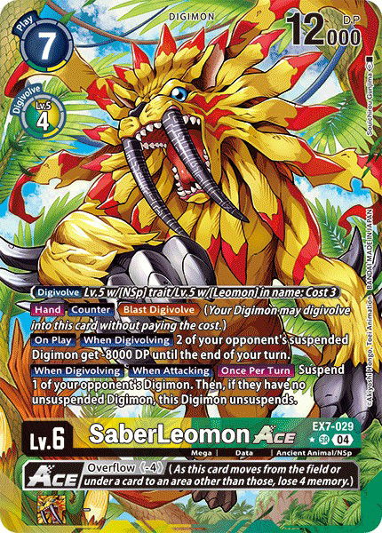 SaberLeomon ACE EX7-029 Crop image Wallpaper