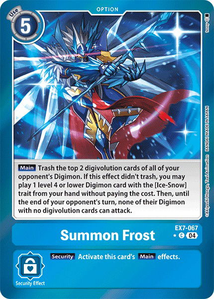 Summon Frost EX7-067 Crop image Wallpaper