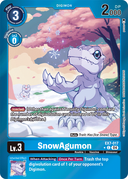 SnowAgumon EX7-017 Full hd image