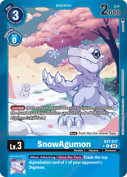 SnowAgumon EX7-017