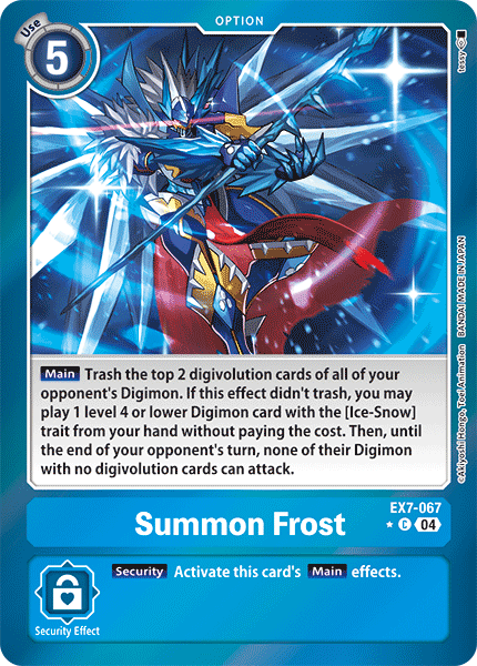 Summon Frost EX7-067 Full hd image