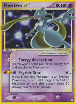 Mewtwo Star HP 103 image