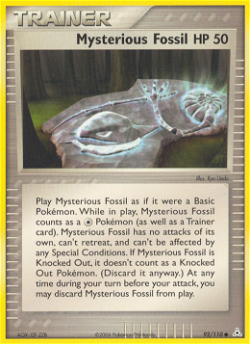 Fossile Mystérieux PV 92