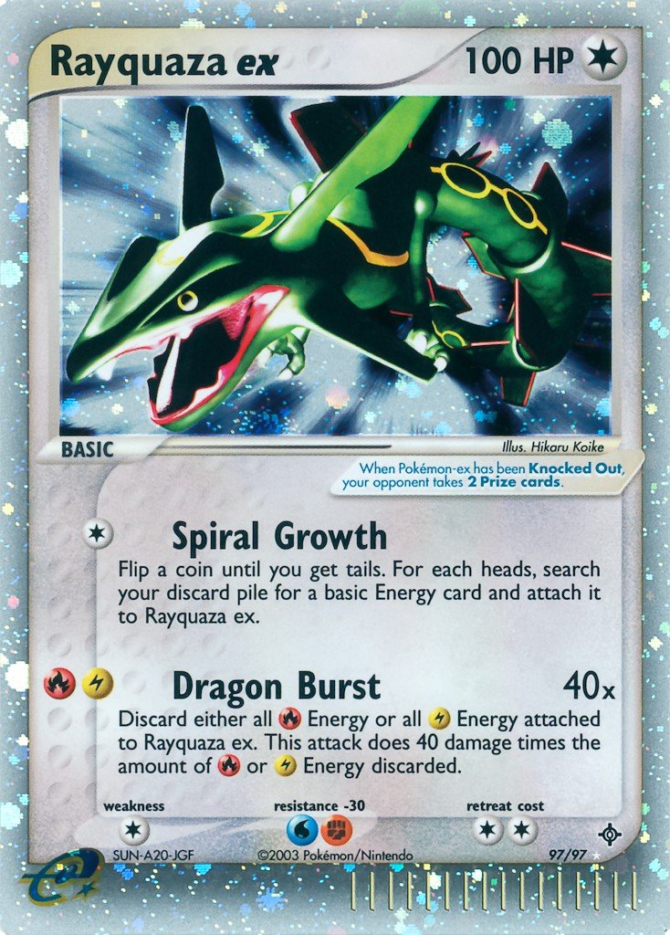 Rayquaza ex DR 97 Crop image Wallpaper