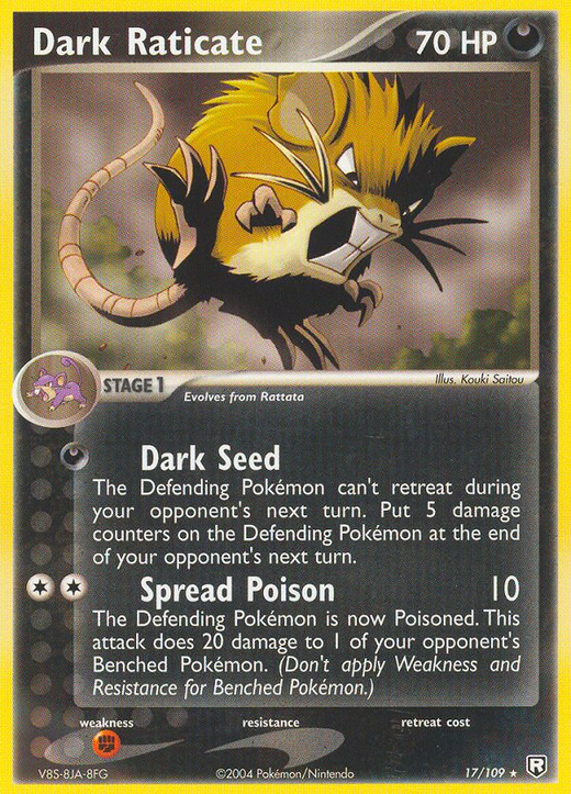 Raticate Oscuro TRR 17 image