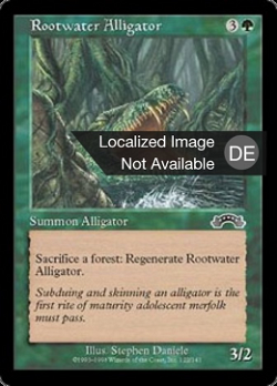 Wurzelwasser-Alligator