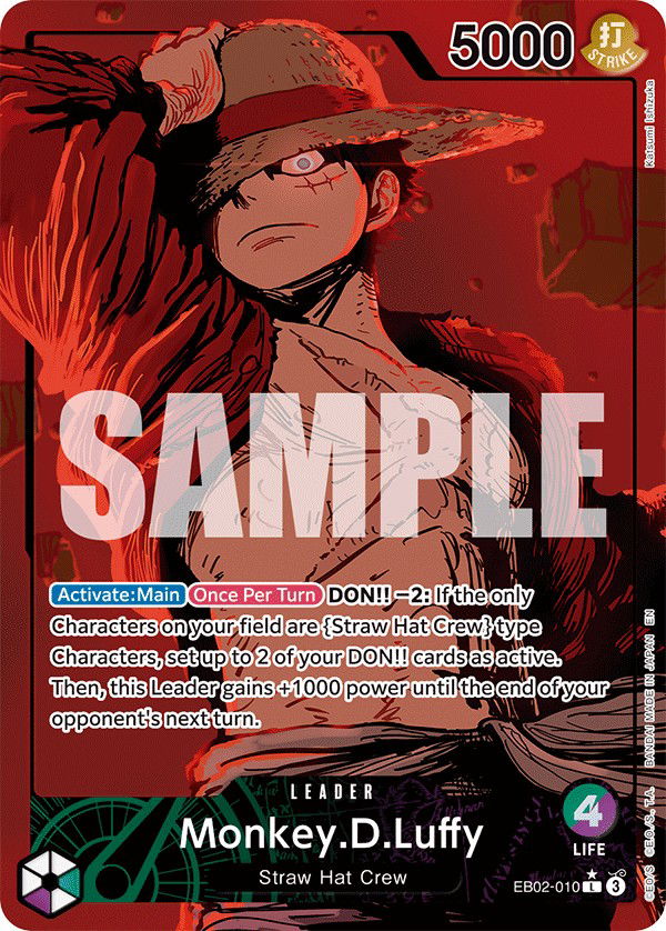 Monkey.D.Luffy EB02-010 Crop image Wallpaper