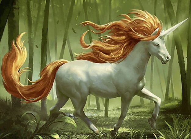 Good-Fortune Unicorn Crop image Wallpaper