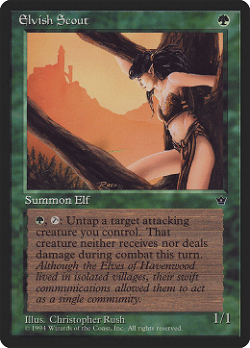 Elvish Scout translates to Eclaireur elfe in French. image