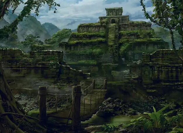 Jungle Shrine Crop image Wallpaper