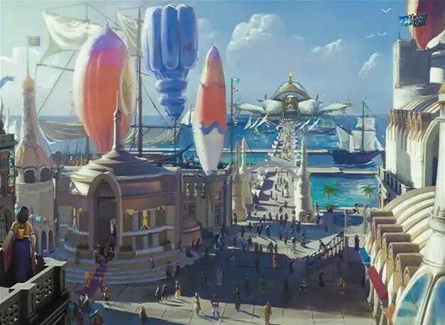 Port Town Crop image Wallpaper