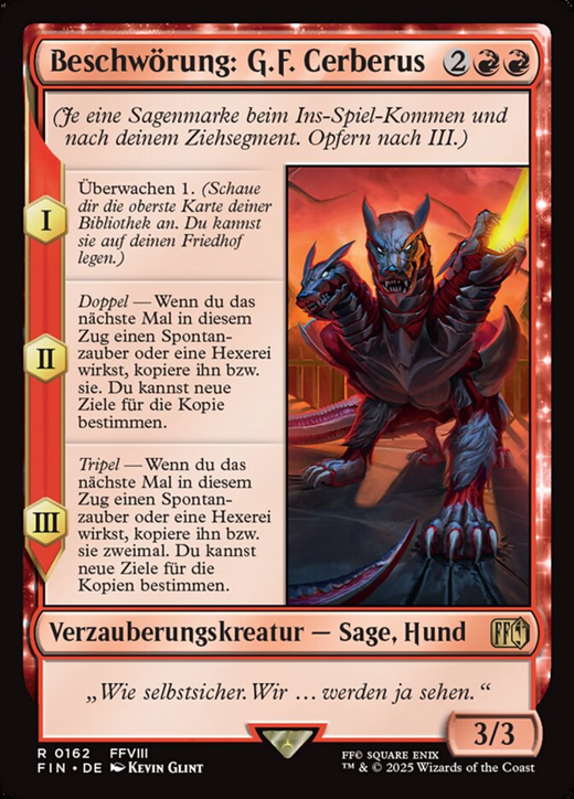 Summon: G.F. Cerberus Full hd image