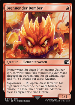 Brennender Bomber image