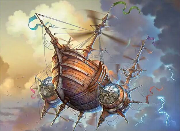 Adventurer's Airship Crop image Wallpaper