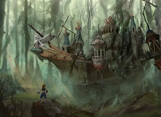 Airship Crash Crop image Wallpaper