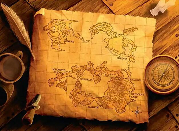 World Map Crop image Wallpaper