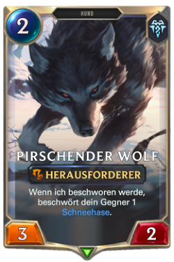 Pirschender Wolf