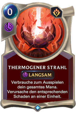 Thermogener Strahl