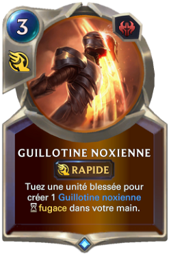 Guillotine noxienne