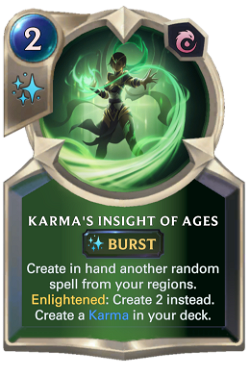 Karma's Insight of Ages image